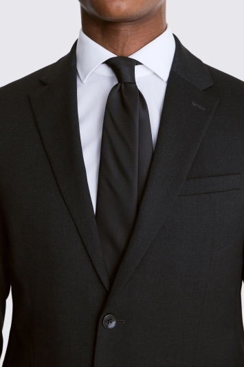 Moss Custom Made Charcoal Stretch Suit In Grey