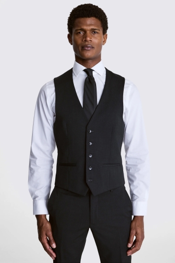 Moss Custom Made Charcoal Stretch Suit In Grey