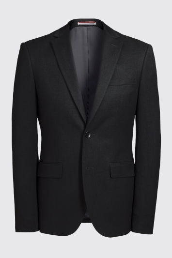 Moss Custom Made  Charcoal Stretch Suit In Grey