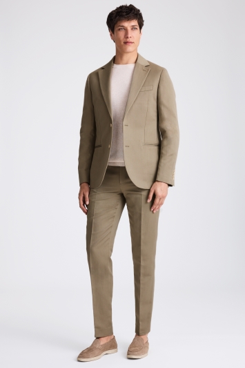 Moss Custom Made Sage Linen Suit In Green