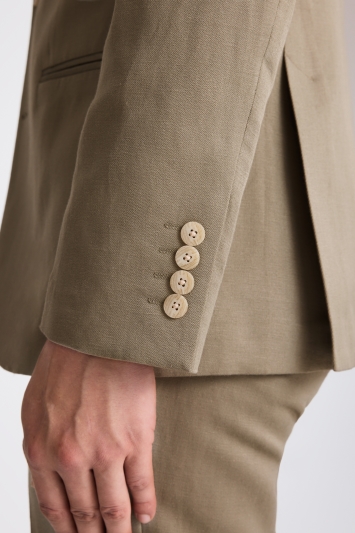 Moss Custom Made Sage Linen Suit In Green