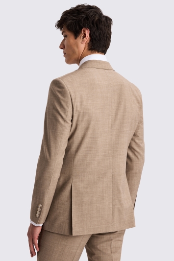 Moss Custom Made Neutral Performance Suit In Beige