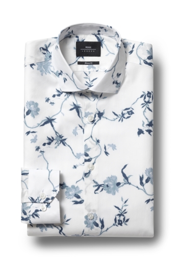 moss bros skinny fit shirt