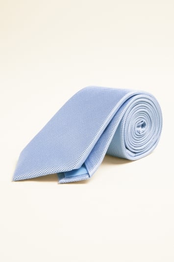 Sky Blue Natte Silk Tie