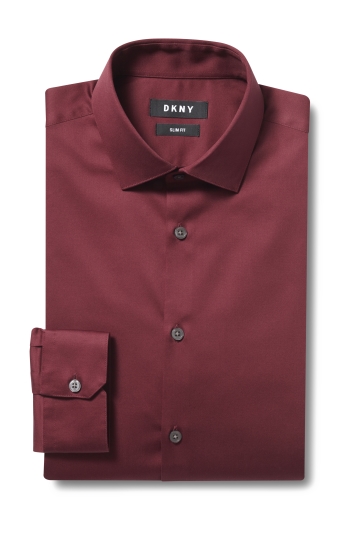 dkny slim fit stretch dress shirt