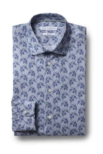 slim fit paisley shirt