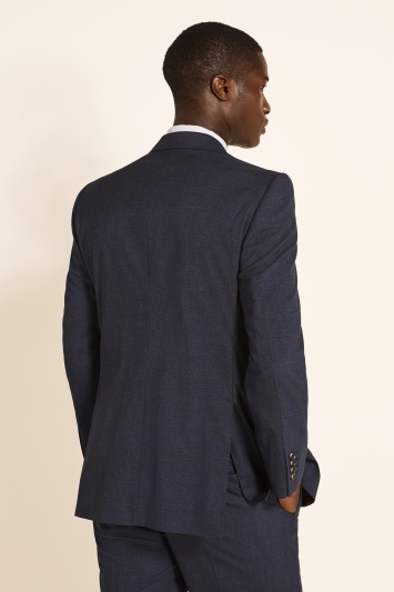 navy and red blazer