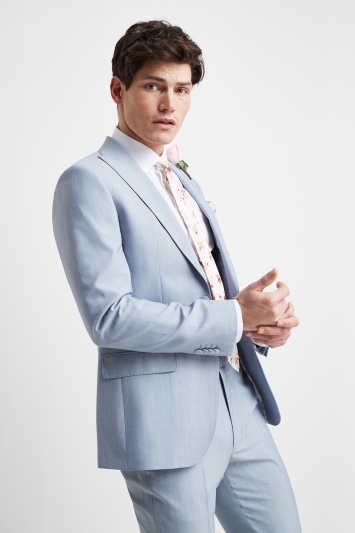 French Connection Powder Blue Marl Tailored Fit Suit