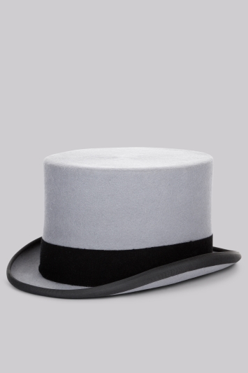 Grey Ascot Fur Top Hat