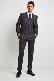 Moss 1851 Performance Tailored Fit Slate Grey Milled Suit