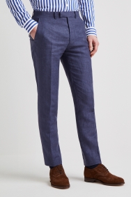 mens slim fit white linen trousers