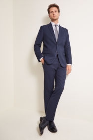 Moss 1851 Tailored Fit Blue Twill Suit