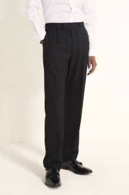 Double Pleated Flannel Trousers Grey Drago Mill  BENEVENTO