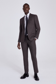 moss bros brown suit