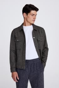 houndstooth overshirt