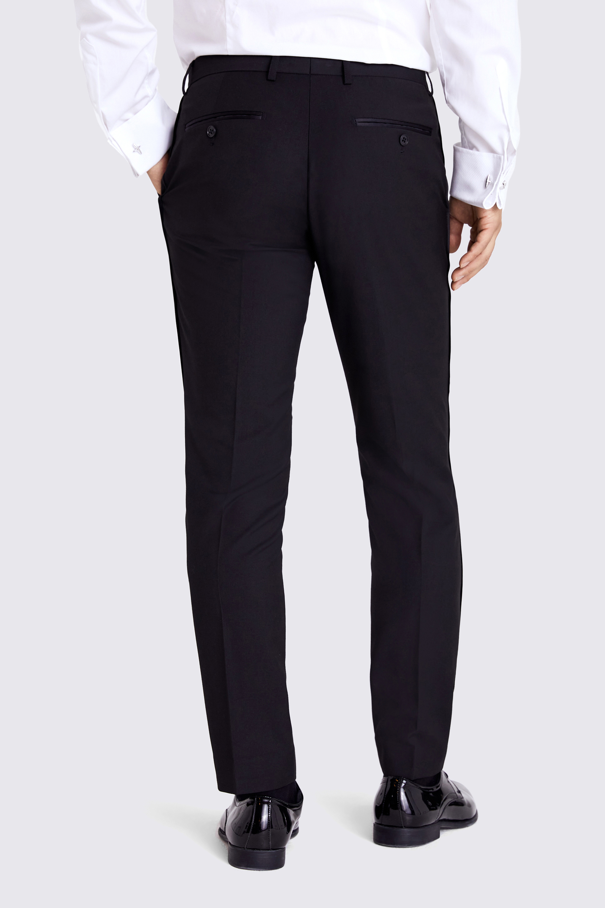 Slim Fit Black Dress Trousers | Buy Online at Moss