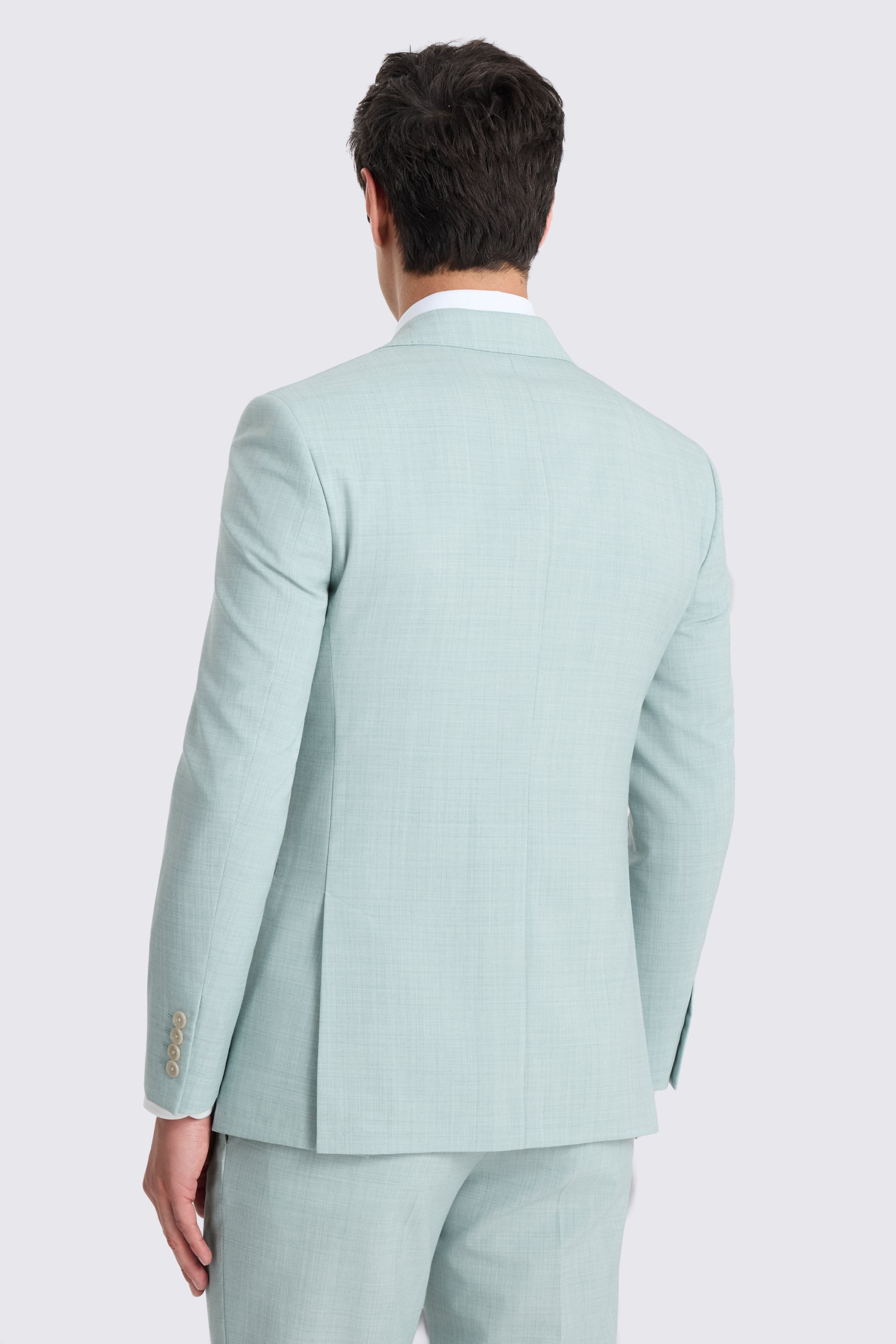 Slim Fit Aqua Marl Suit