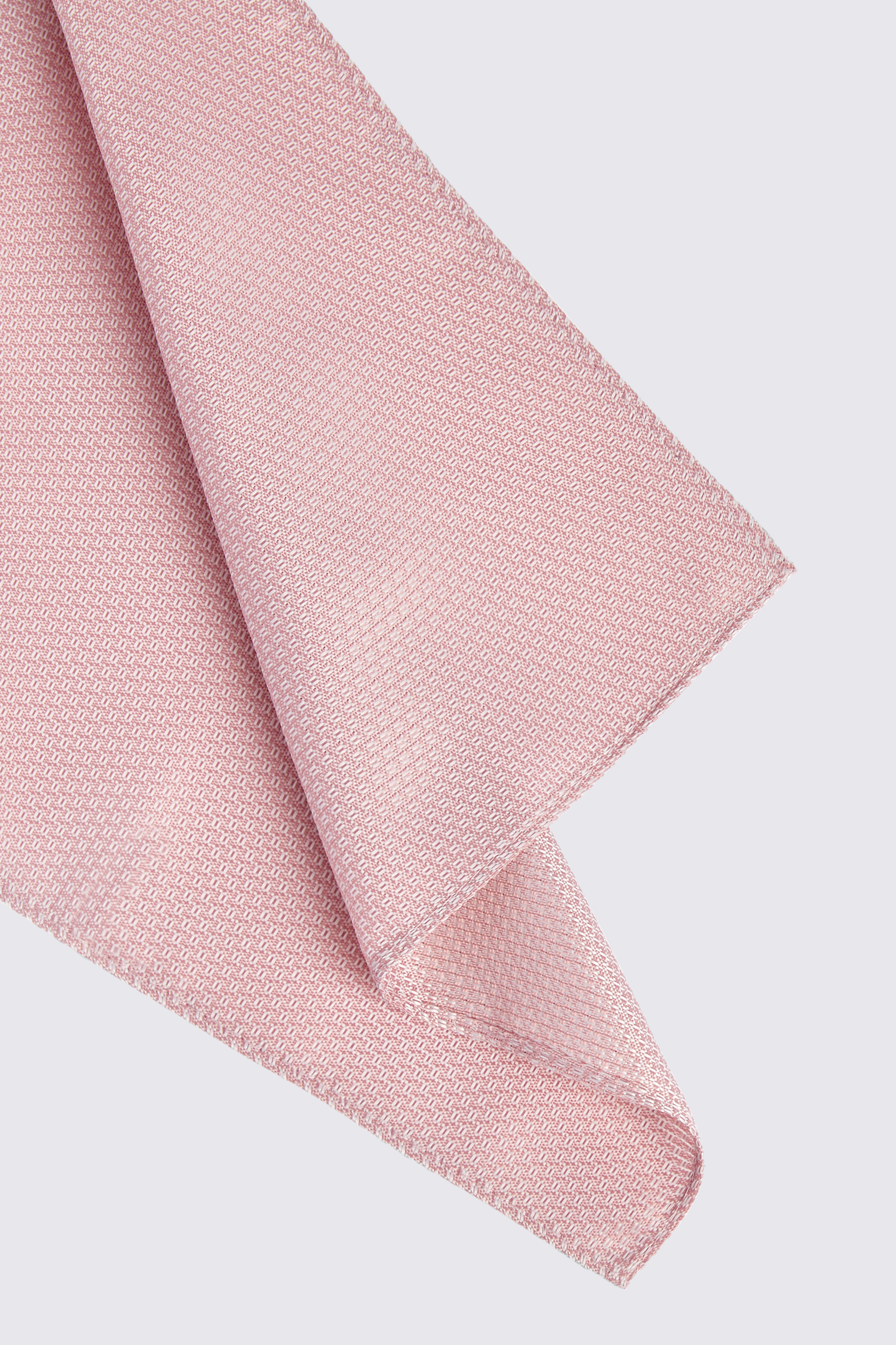 Dusty Pink Textured Pocket Square