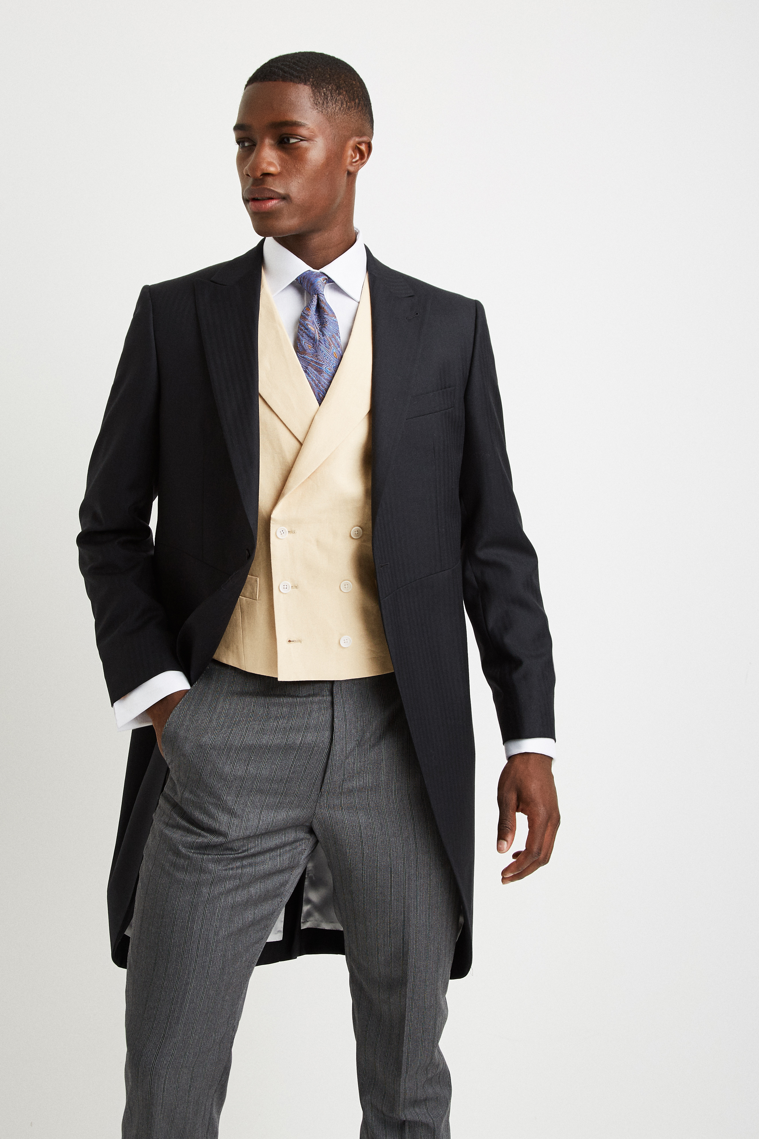 moss bros double breasted waistcoat