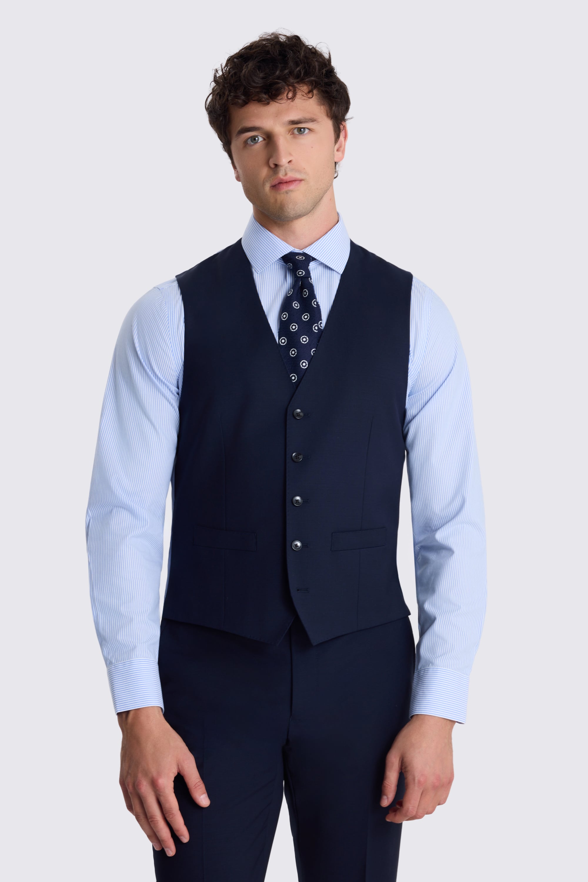 Tailored Fit Navy Performance Suit