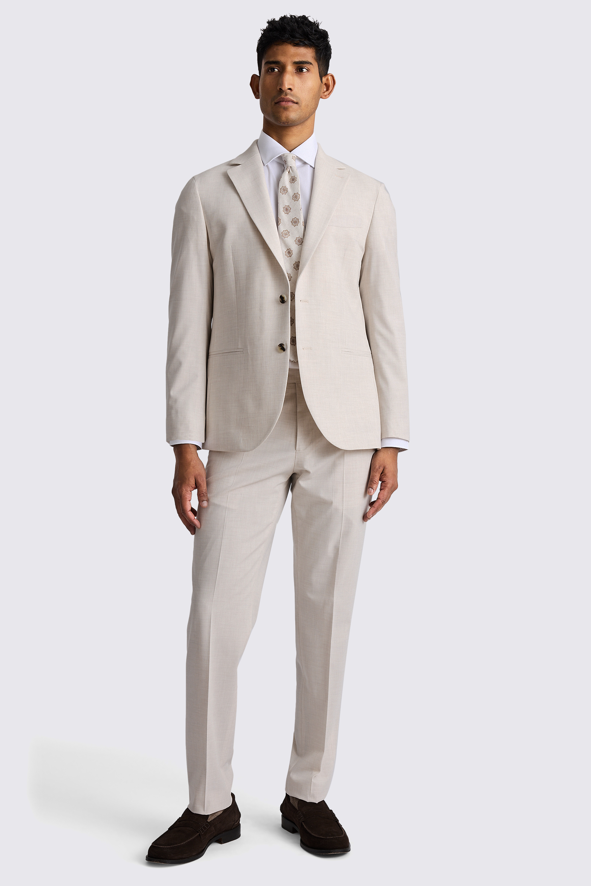 Tailored Fit Light Neutral Jacket