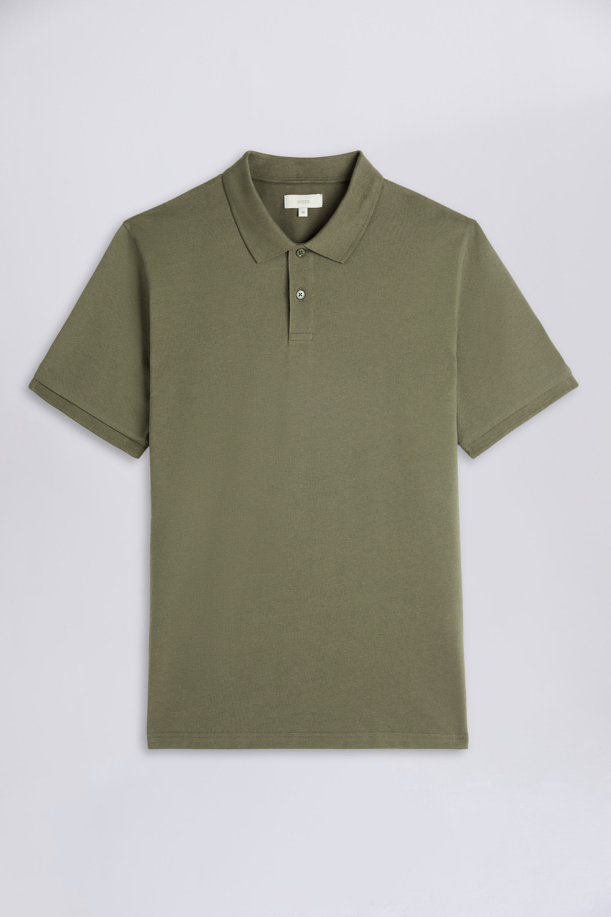 Khaki Piqué Polo Shirt | Buy Online at Moss
