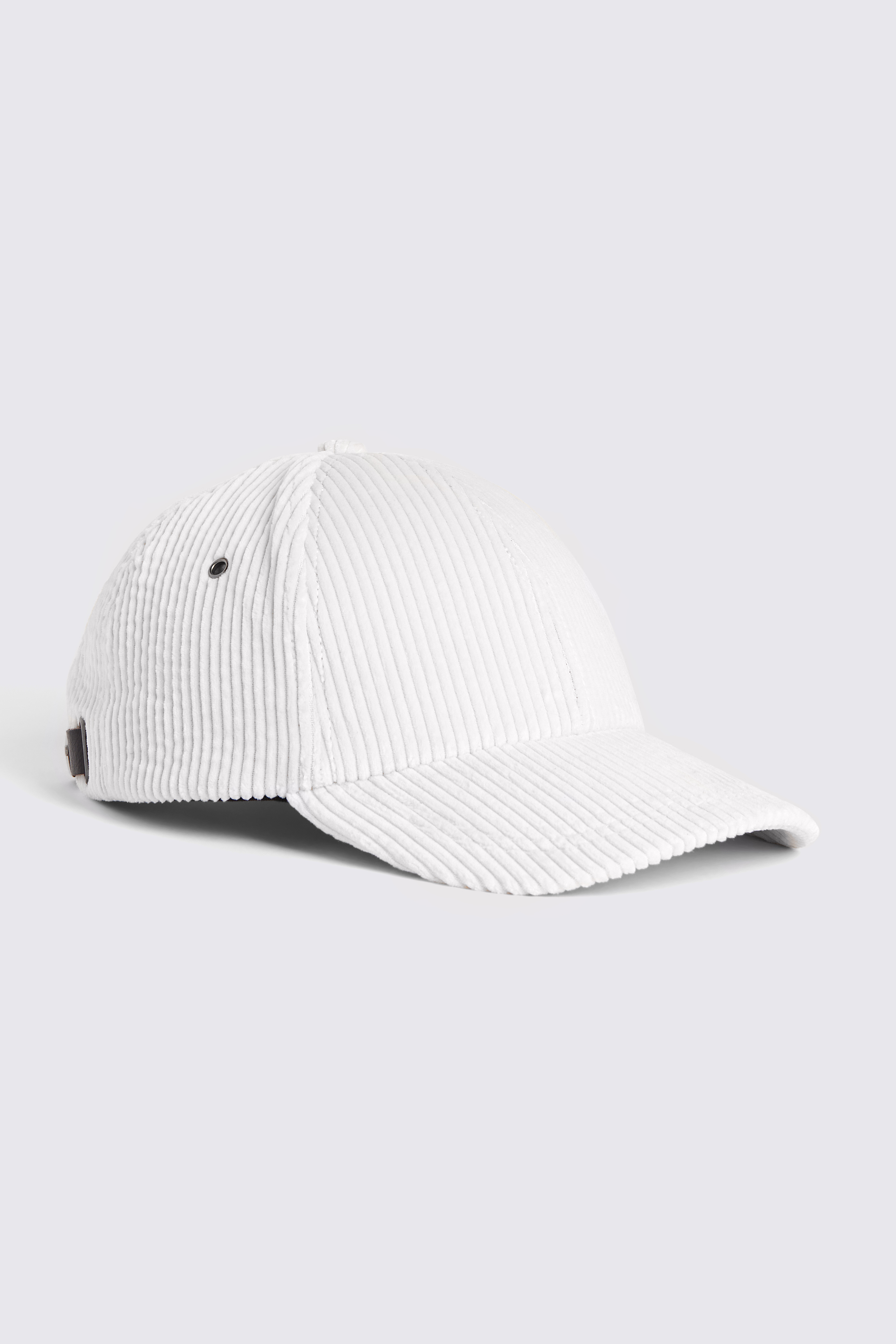 Winter White Cord Baseball Cap