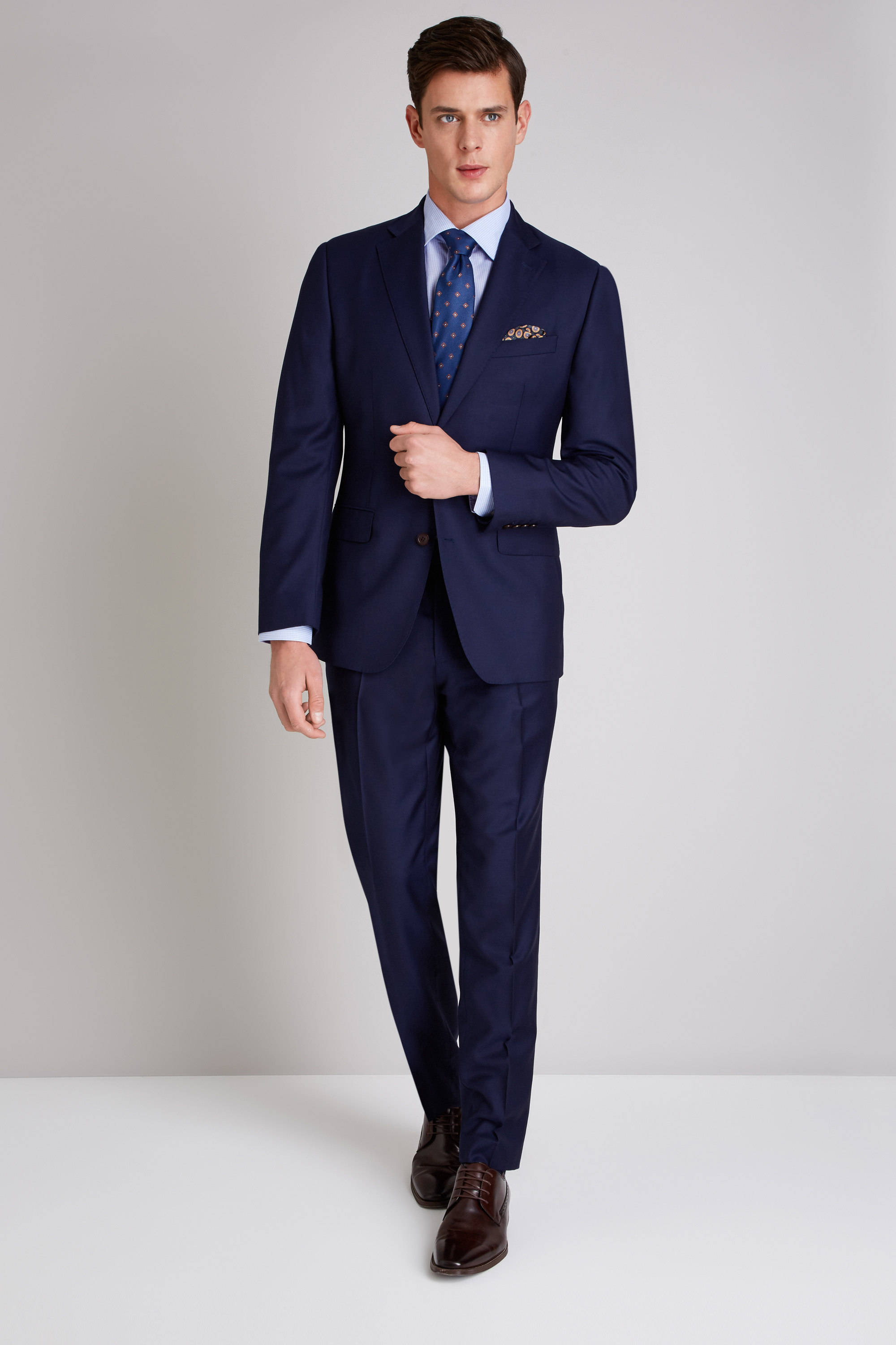 Ermenegildo Zegna Cloth Tailored Fit Naples Blue Suit