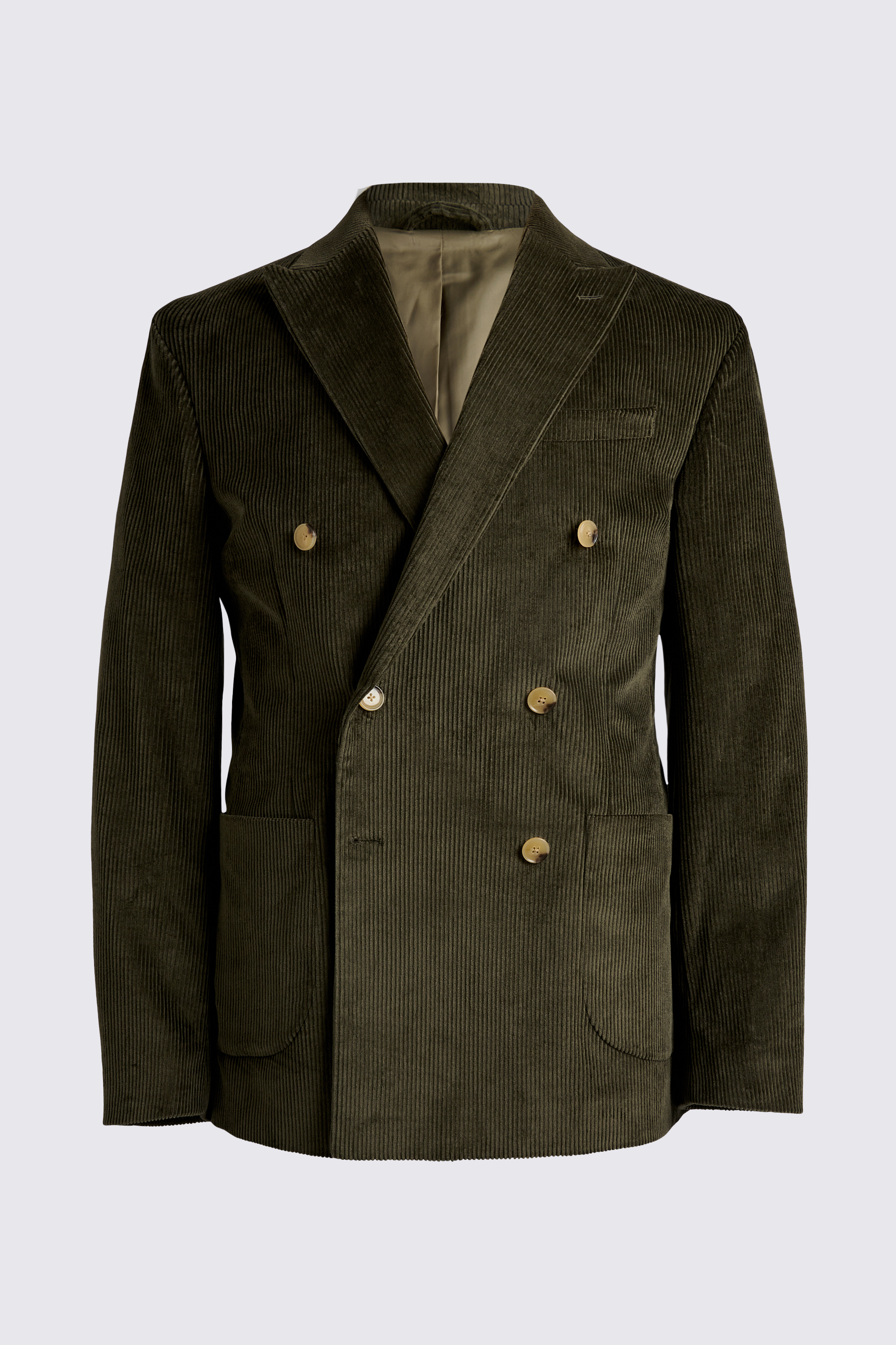 Tailored Fit Olive Corduroy Jacket
