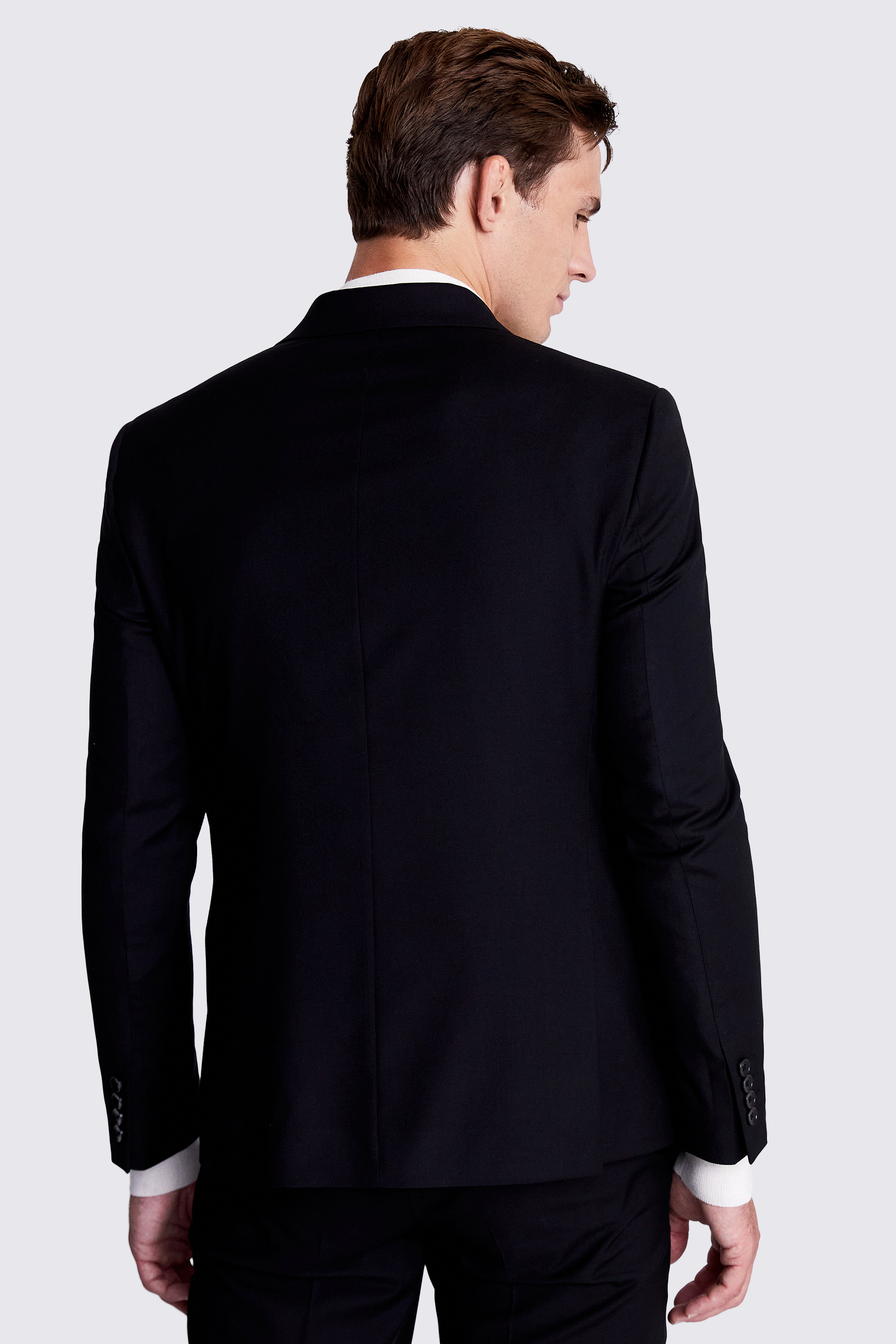 Slim Fit Black Stretch Jacket | Buy Online at Moss