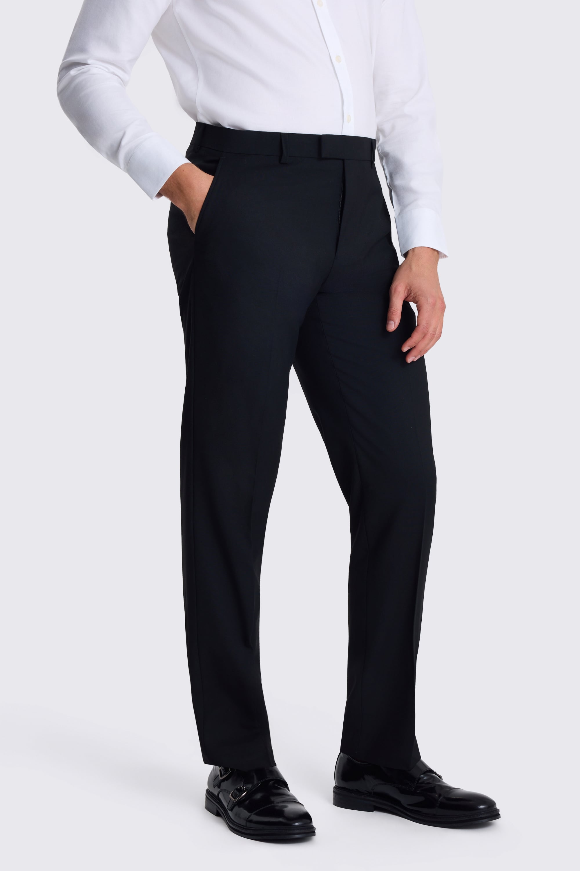 Tailored Fit Black Stretch Suit
