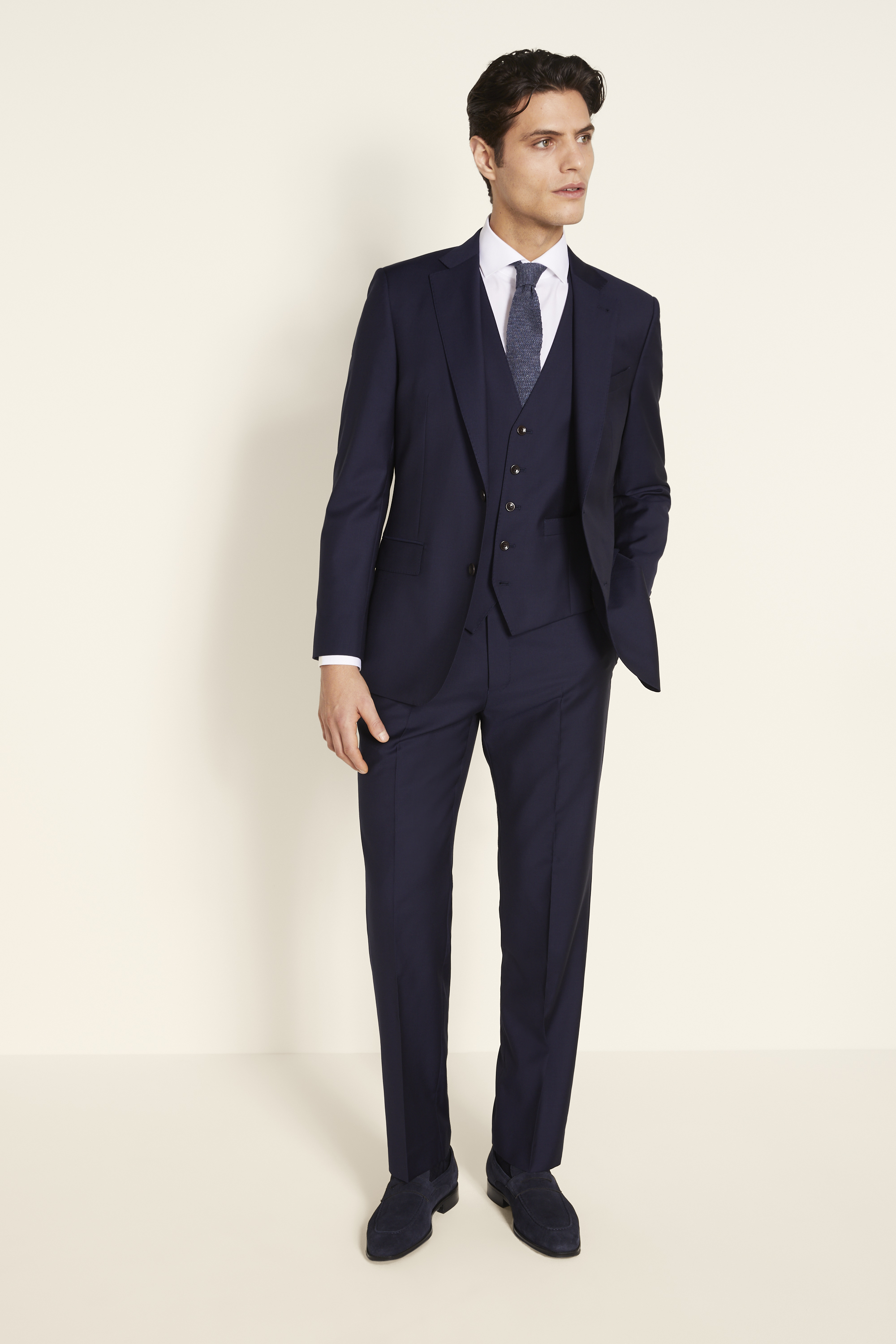 Tailored Fit Naples Blue Suit
