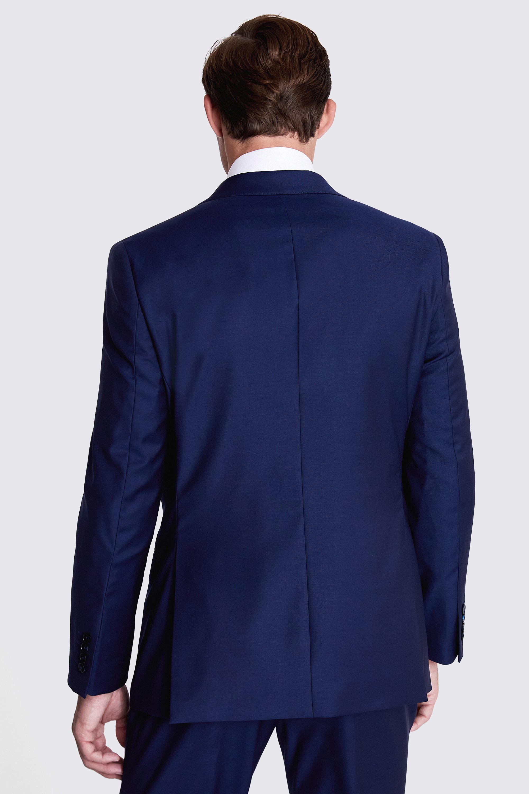 Italian Tailored Fit Navy Twill Jacket
