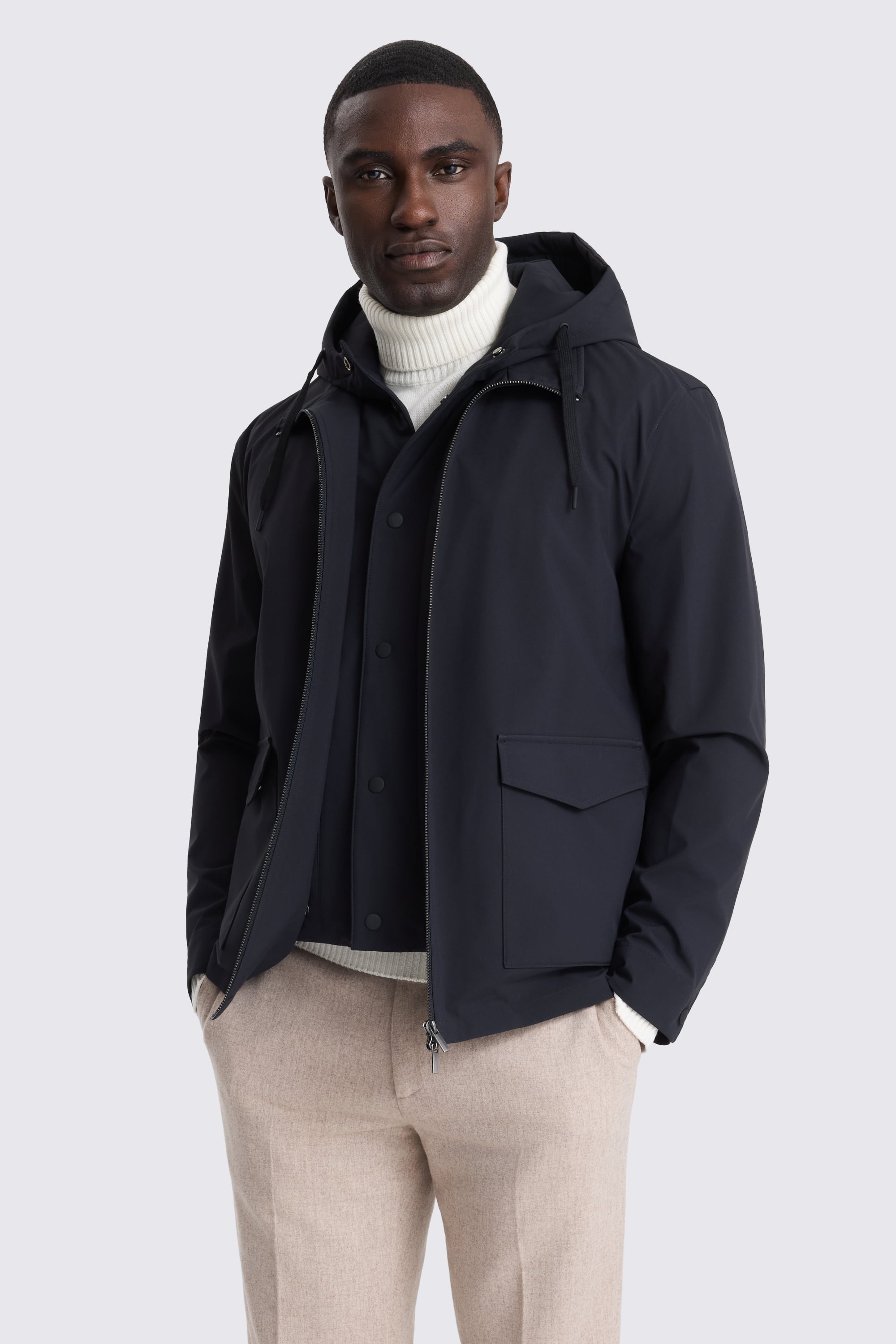 Navy Hybrid Jacket