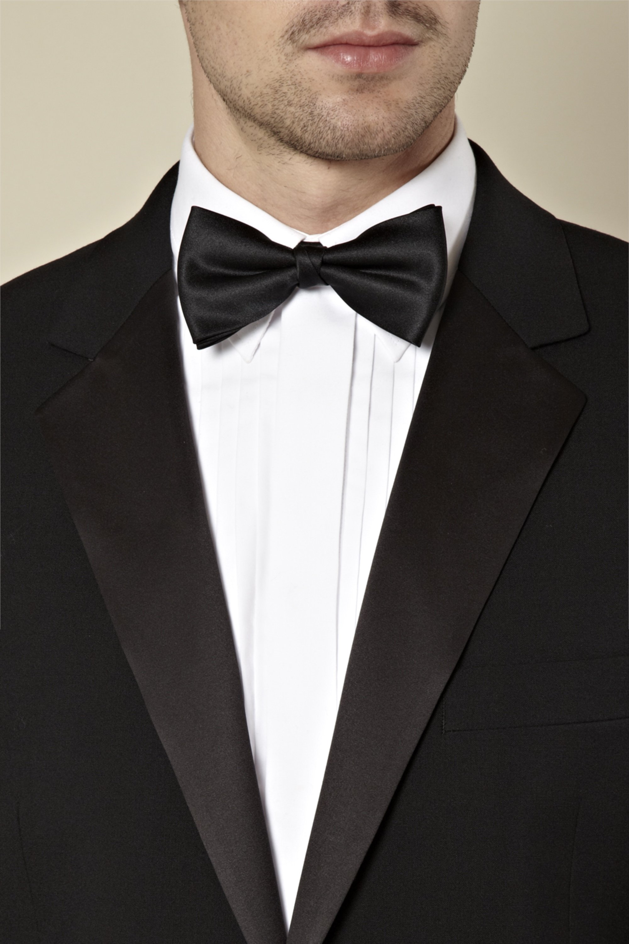 Moss Bros Regular Fit Satin Notch Lapel Dinner/Tuxedo Jacket Black ...