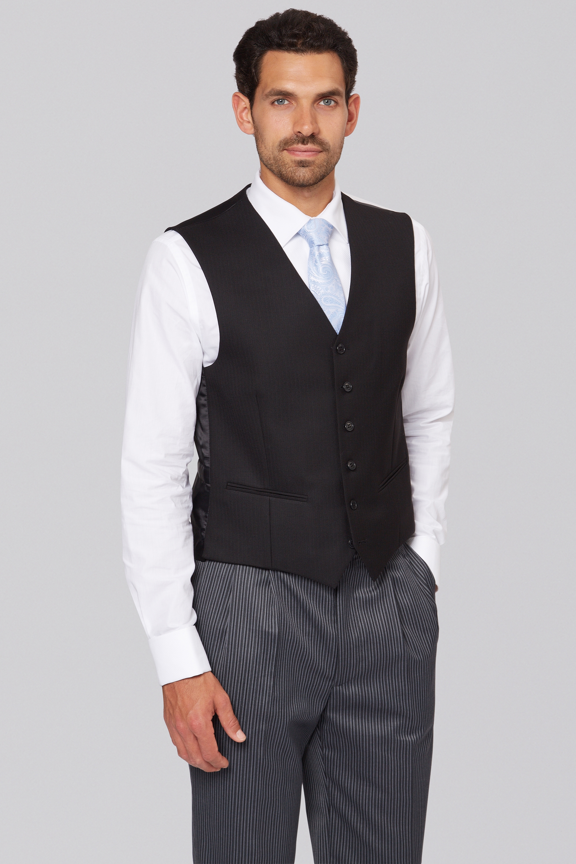 black masonic waistcoat