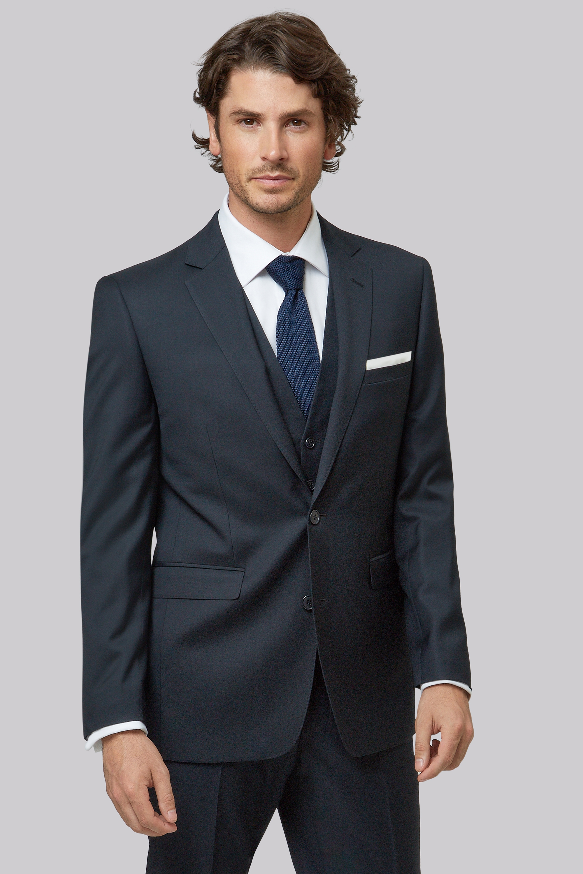 Lanificio F.lli Cerruti Dal 1881 Cloth Tailored Fit Navy Suit