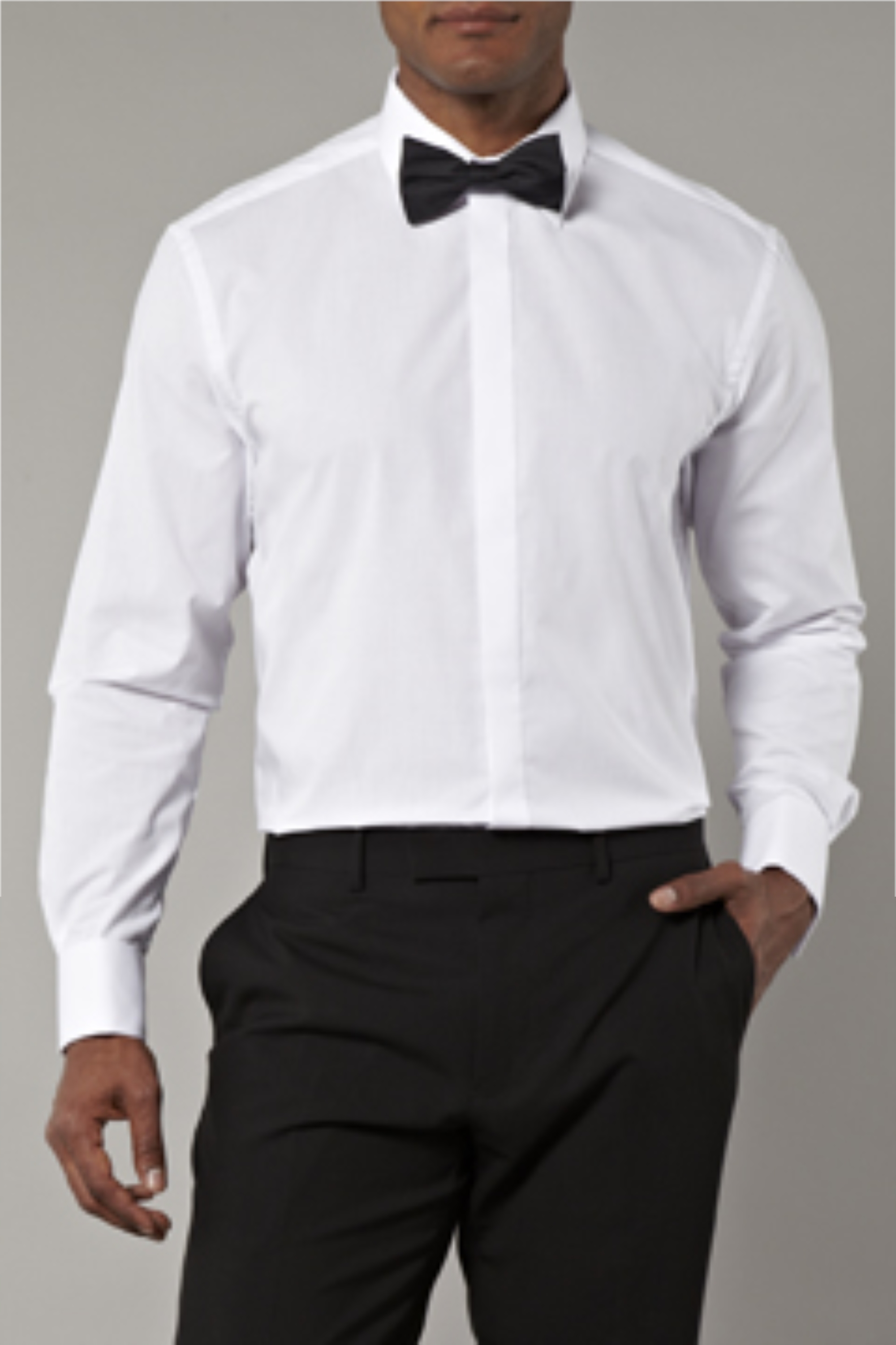Moss Bros Plain Normal Collar Dress Shirt | Buy Online at Moss
