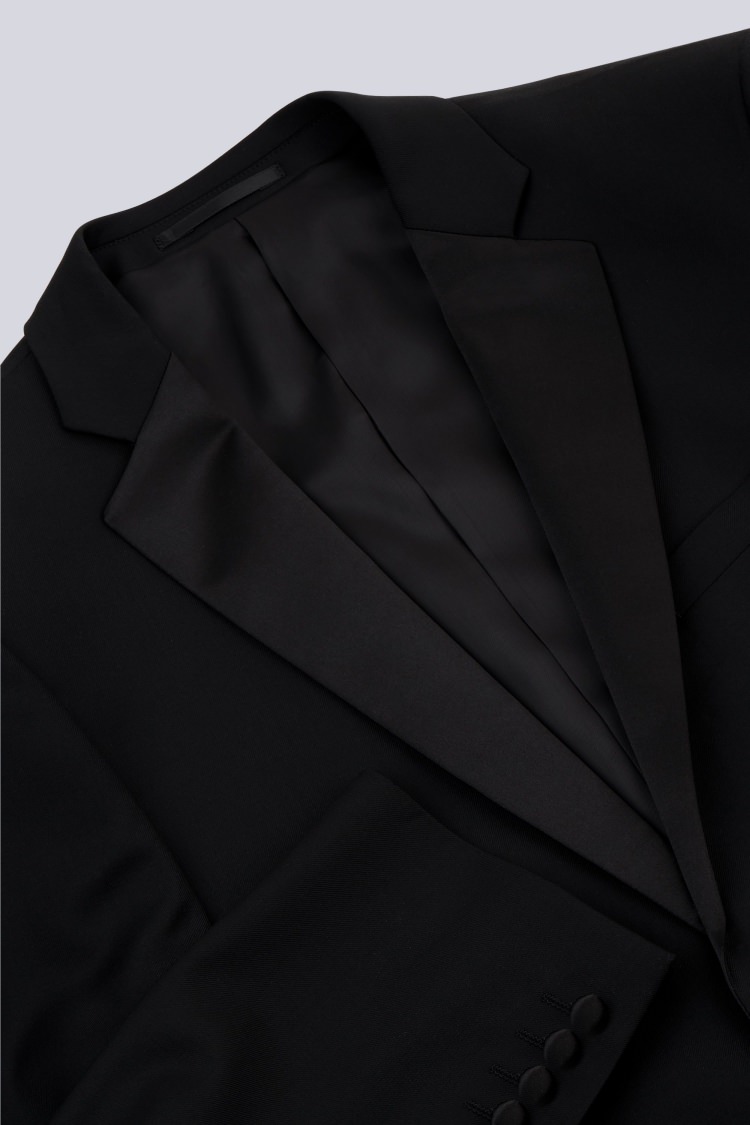 Lanificio F.lli Cerruti Dal 1881 Cloth Tailored Fit Black Notch Lapel ...