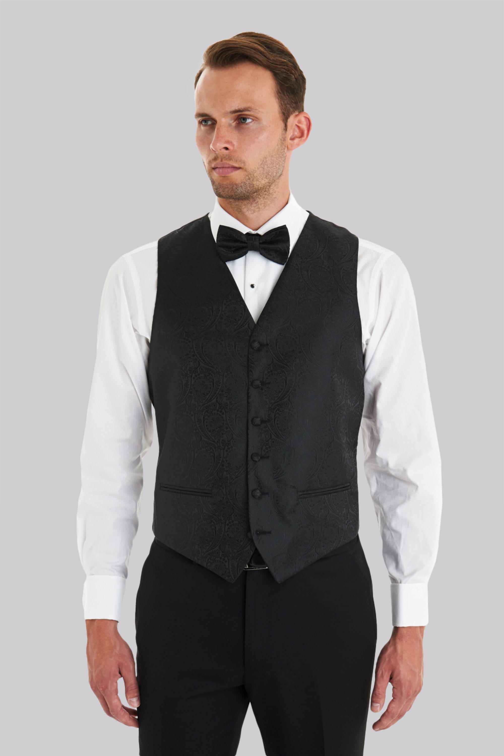 Mens Paisley Vest And Bow Tie Set Wedding Colors Tuxedos
