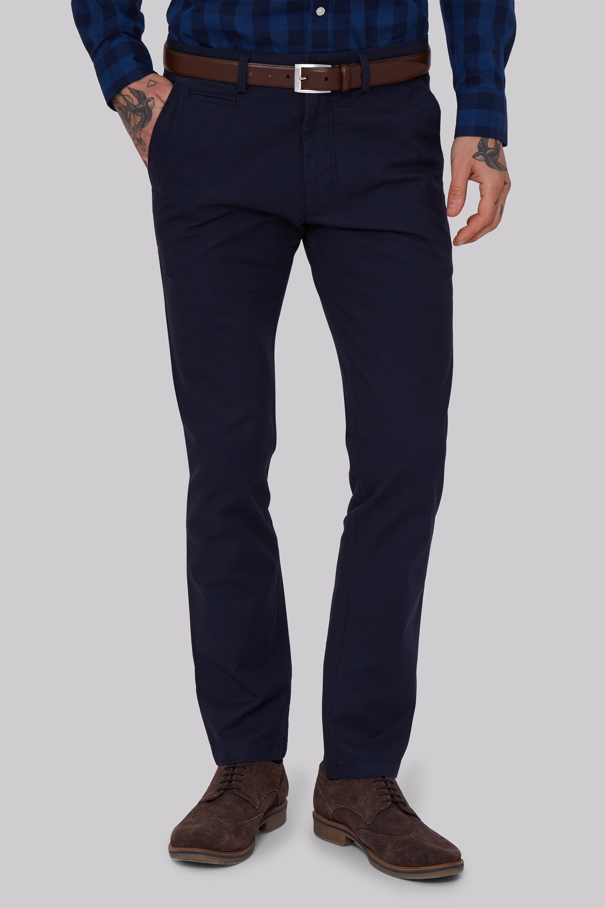 navy chinos