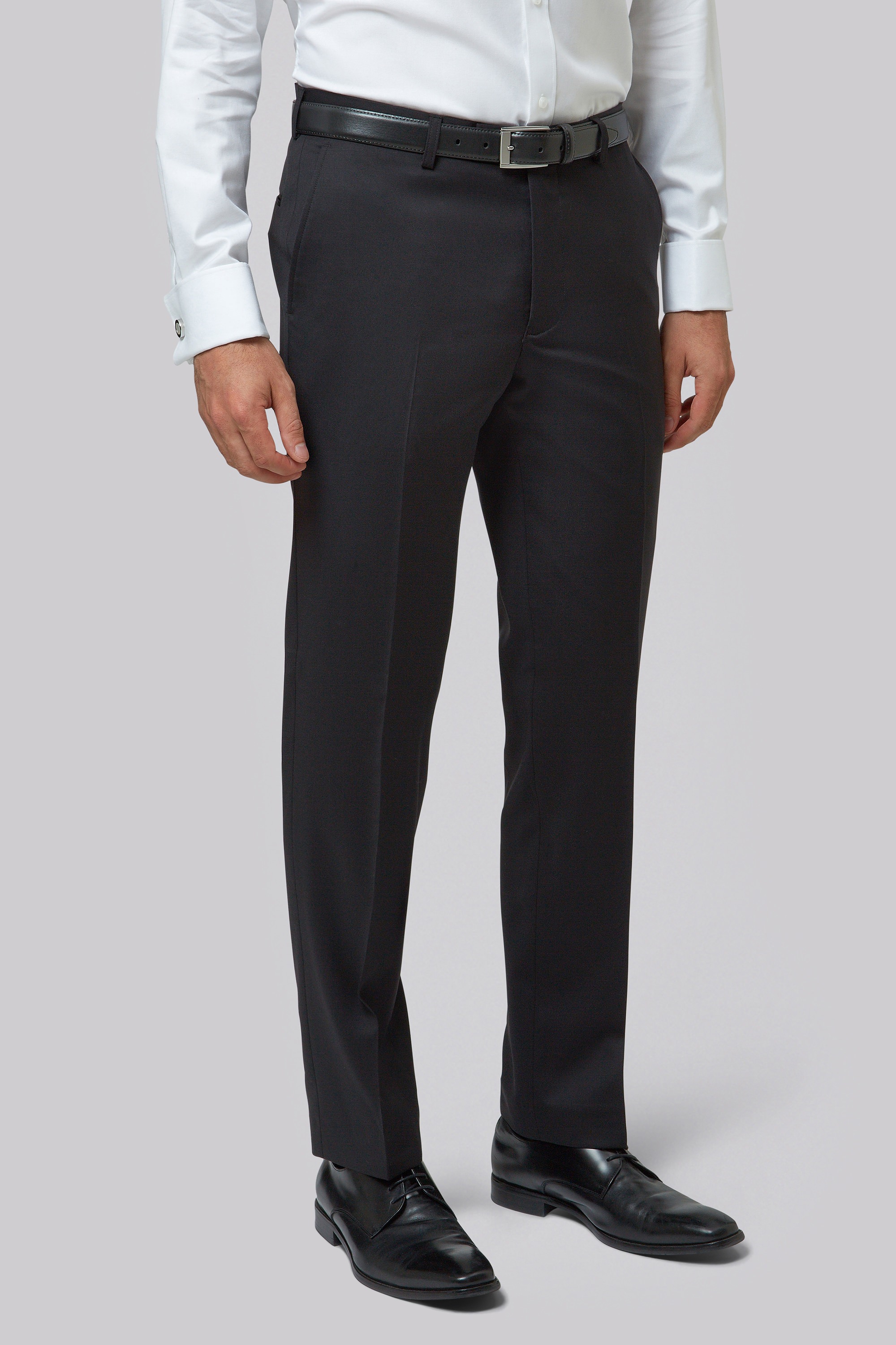 Moss 1851 Tailored Fit Black Trousers