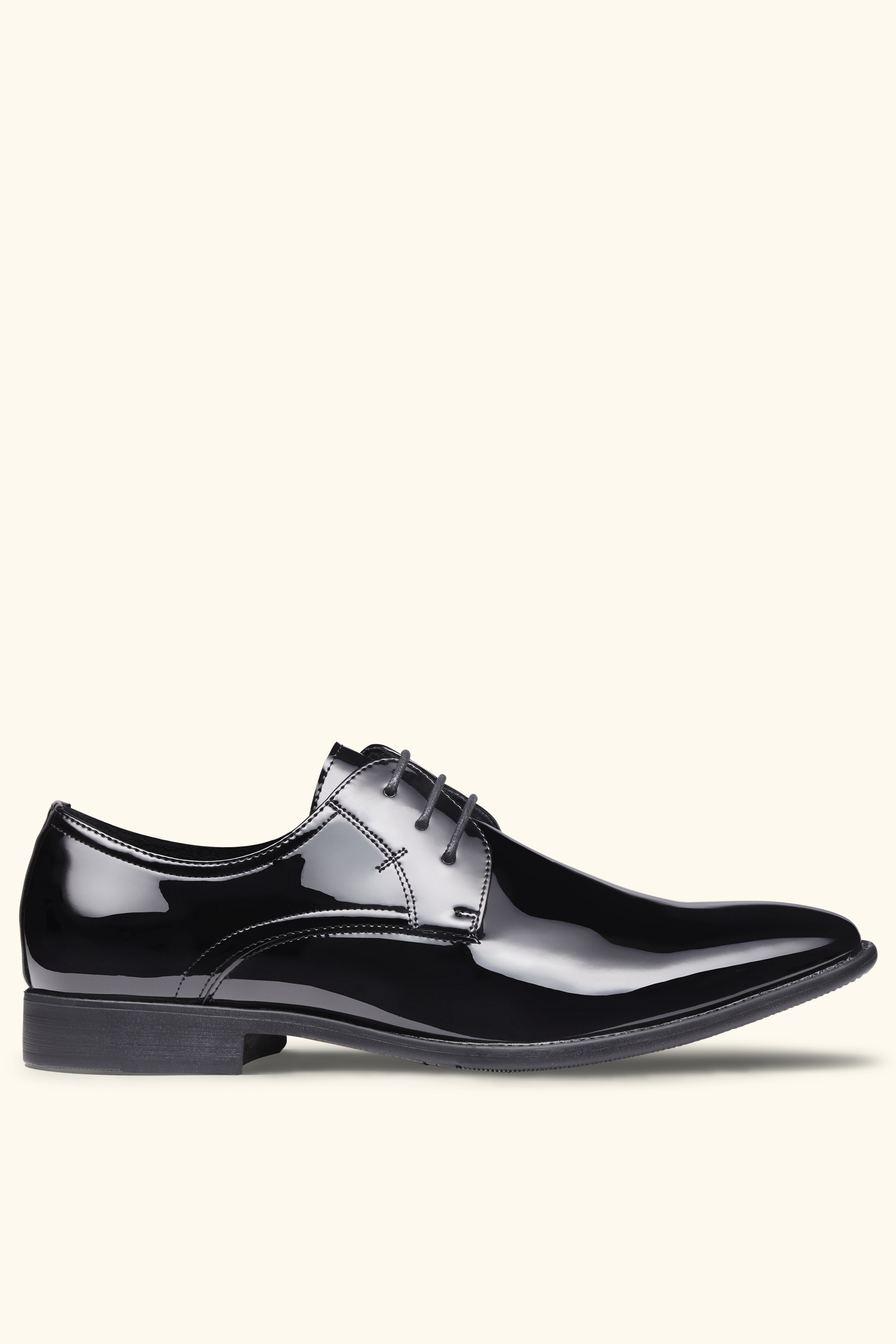 Moss London Black Patent Dress Shoe