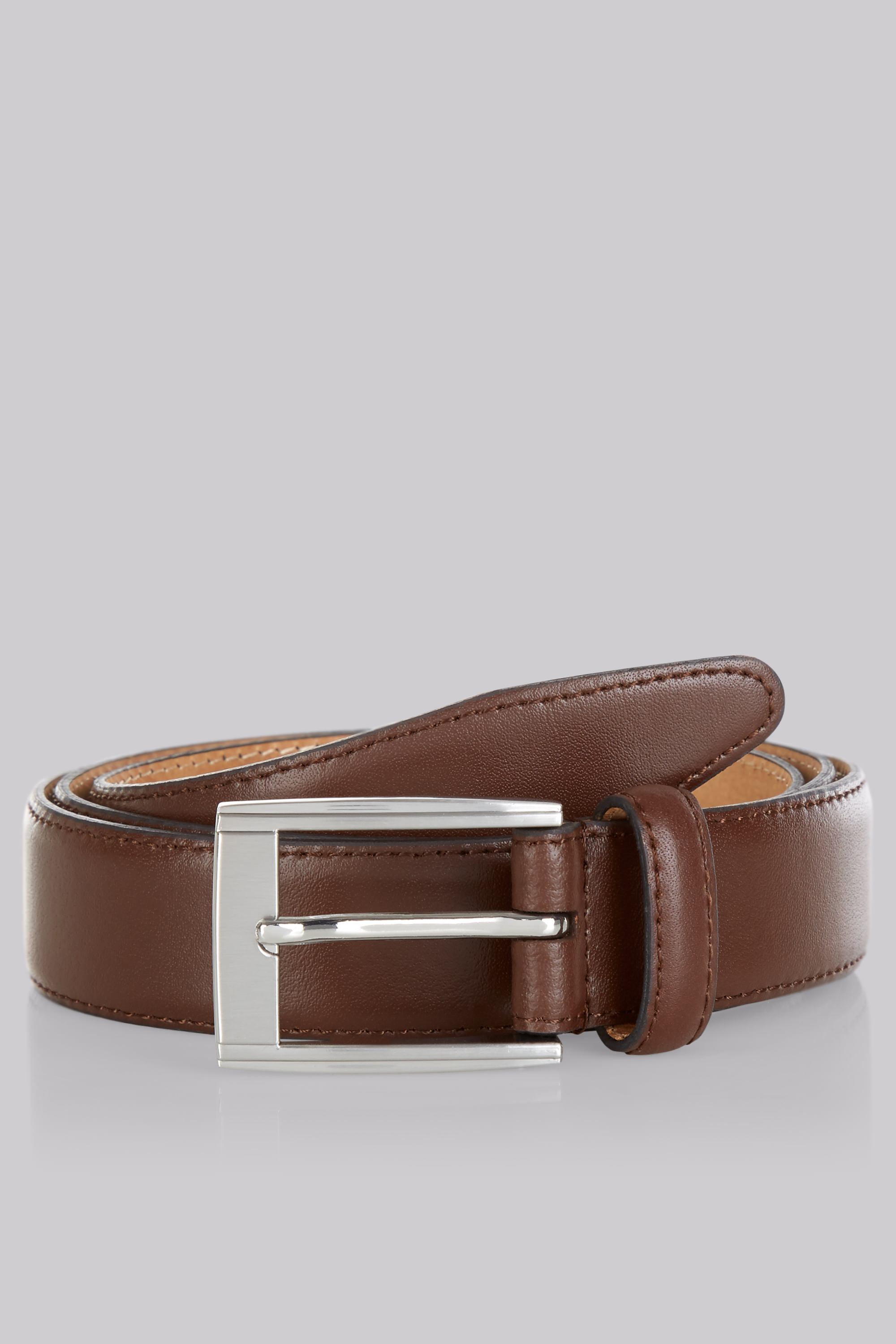 Brown Leather Belt | Buy Online at Moss