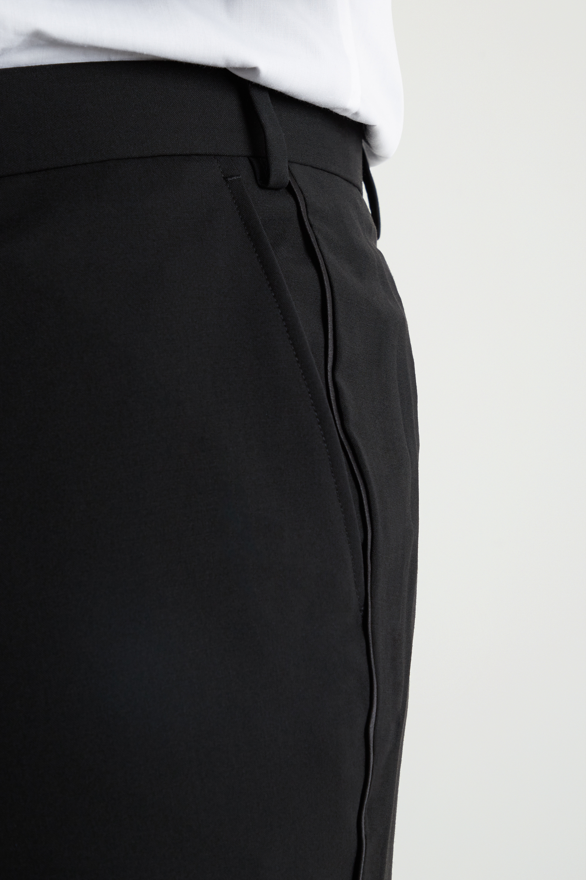 Tailored Fit Black Dress Trousers | Buy Online at Moss