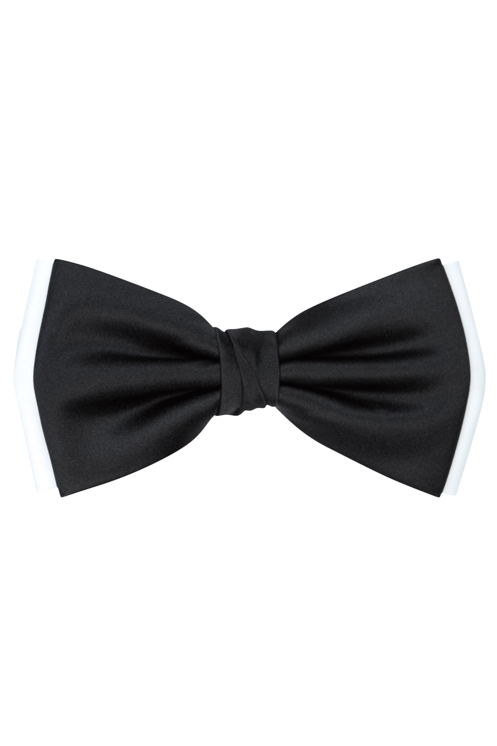Moss 1851 Black and White Contrast Bow Tie | Buy Online at Moss