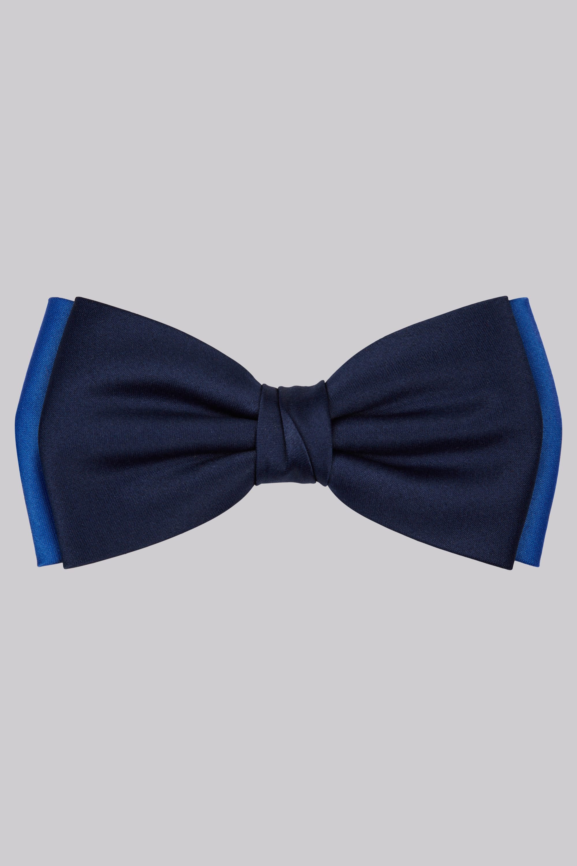 Moss 1851 Cobalt Blue Contrast Bow Tie