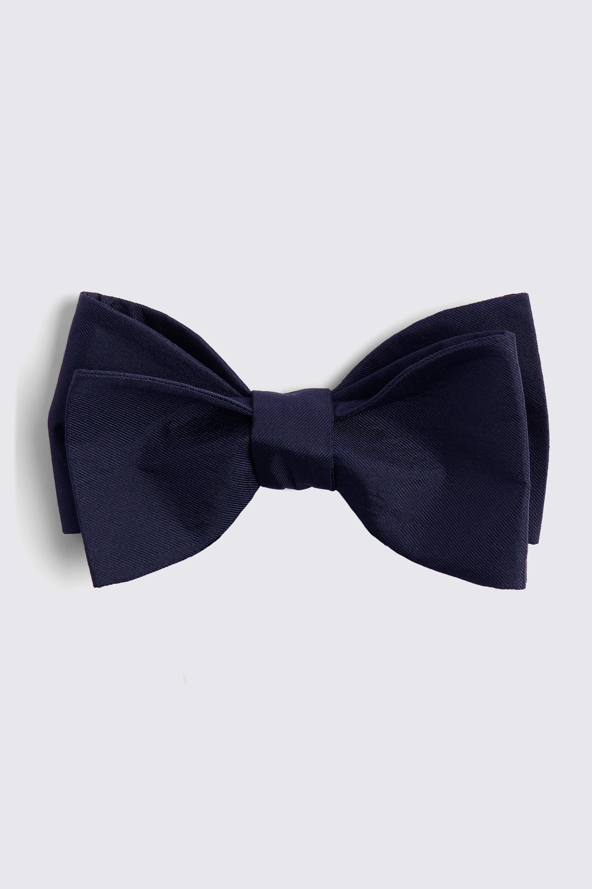 Midnight Navy Silk Self-Tie Bow Tie