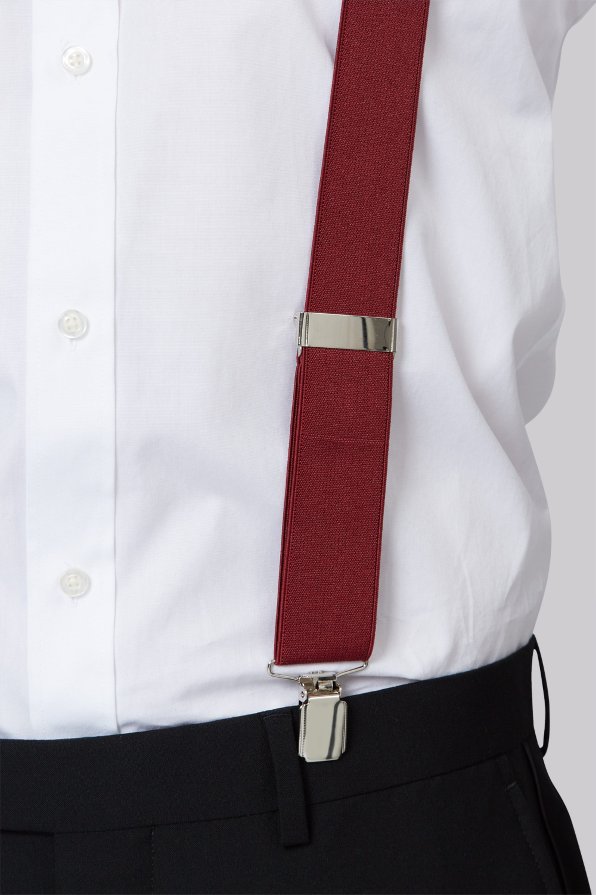 Clip Trouser Braces- Red — Symonds Of Hereford