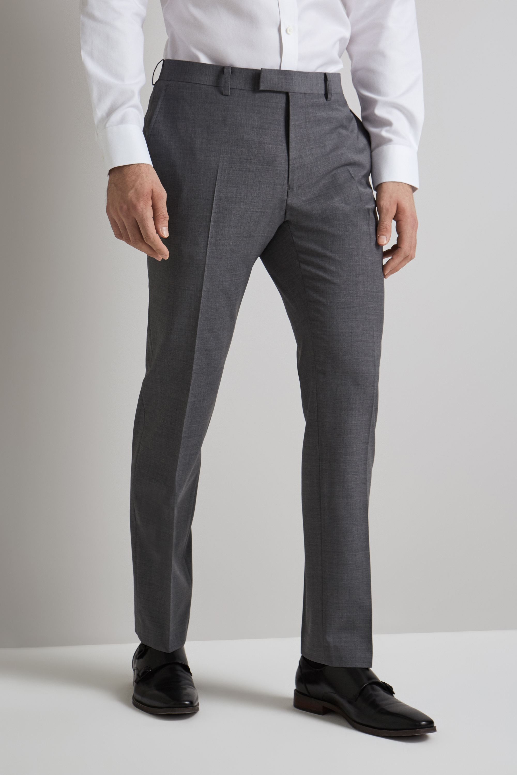 Moss 1851 Performance Tailored Fit Light Grey Pants